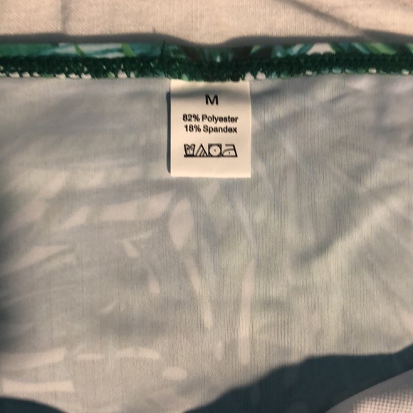 Green palm frond bikini size m - Picture 3 of 7